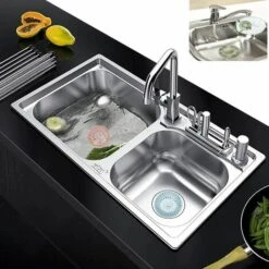 GrooFoo 4 Pièces De Filtre à Cheveux En Silicone, Filtre Protecteur De Drain Pour Trous De Drainage, Utilisé Dans La Salle De Bain Et La Cuisine, La Salle De Bain, Facile à Nettoyer GrooFoo -Promos Raccord d'arrosage Magasin 65889086 4