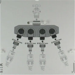JARDIBRIC Sélecteur 4 Voies Indépendantes -Promos Raccord d'arrosage Magasin 6591669 3