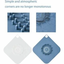 ENJOY Couvercle De Vidange Douche, 2 Pièces Filtre à Cheveux En Silicone Grand Drain En Maille Avec Poignée, Pour Salle De Bain Douche évier Filtre Attrape Cheveux Pour Salle De Bain Et Toilettes 11 ENJOY Couvercle De Vidange Douche, 2 Pièces Filtre à Cheveux En Silicone Grand Drain En Maille Avec Poignée, Pour Salle De Bain Douche évier Filtre Attrape Cheveux Pour Salle De Bain Et Toilettes -Promos Raccord d'arrosage Magasin 66085474 5