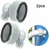 THSINDE Adaptateur De Pompe De Filtre 2 Pièces 1.25 "à 1.5" Adaptateur De Conversion De Tuyau Pour Pompe De Filtre Intex 2 THSINDE Adaptateur De Pompe De Filtre 2 Pièces 1.25 "à 1.5" Adaptateur De Conversion De Tuyau Pour Pompe De Filtre Intex -Promos Raccord d'arrosage Magasin 66098886 1