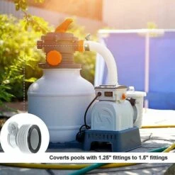 THSINDE Adaptateur De Pompe De Filtre 2 Pièces 1.25 "à 1.5" Adaptateur De Conversion De Tuyau Pour Pompe De Filtre Intex -Promos Raccord d'arrosage Magasin 66098886 3