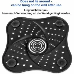 FVO Filtres De Drain D’évier En , 13 X 13 Cm, 1 X Noir, Avec 4 Ventouses, Bouchon D’eau Pour Salle De Bain, Crépine à Cheveux Pour La Douche, Filtre Attrape-cheveux Pour Baignoire, Nettoyage Facile -Promos Raccord d'arrosage Magasin 66766802 5