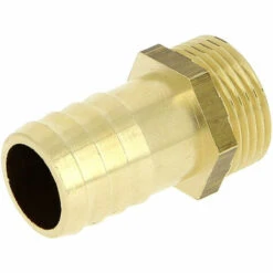 ANQUIER Embout Laiton Cannelé Ø20 Mâle 3/4