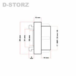 WILTEC Accouplement Storz D/25mm Avec Filetage Femelle 1" (32,89 Mm), Raccord Pompier 9 WILTEC Accouplement Storz D/25mm Avec Filetage Femelle 1" (32,89 Mm), Raccord Pompier -Promos Raccord d'arrosage Magasin 807464 4