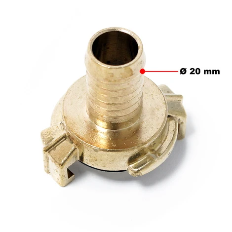 WILTEC Laiton Bec Raccord De Tuyau D'eau, Rapide DN20 (3/4") 4 WILTEC Laiton Bec Raccord De Tuyau D'eau, Rapide DN20 (3/4") – Image 2