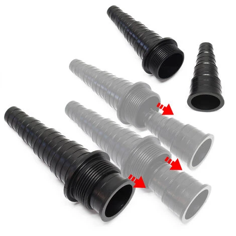 WILTEC SunSun Raccord De Tuyau/Embout à étages 19/25/32/38mm (3/4"/1"/1 1/4"/1 1/2") Tuyau De Piscine 5 WILTEC SunSun Raccord De Tuyau/Embout à étages 19/25/32/38mm (3/4"/1"/1 1/4"/1 1/2") Tuyau De Piscine – Image 3